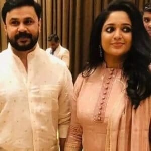 Kavya Madhavan with her husband (Dileep)