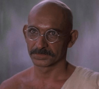 Ben Kingsley acts Gandhi