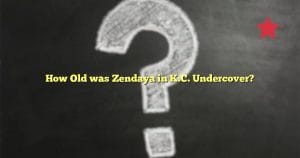How Old was Zendaya in K.C. Undercover?