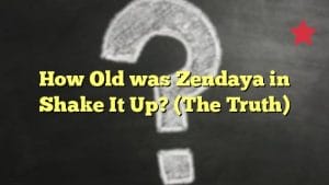 How Old was Zendaya in Shake It Up? (The Truth)