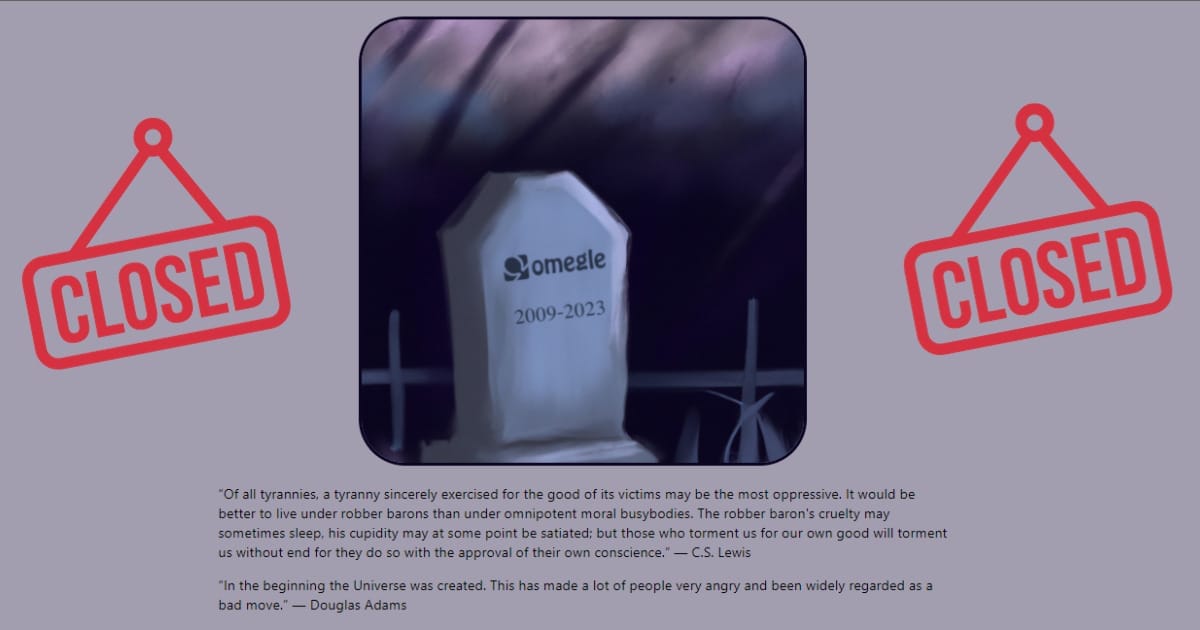 Omegle Closes After Concerns Over Illegal Activities